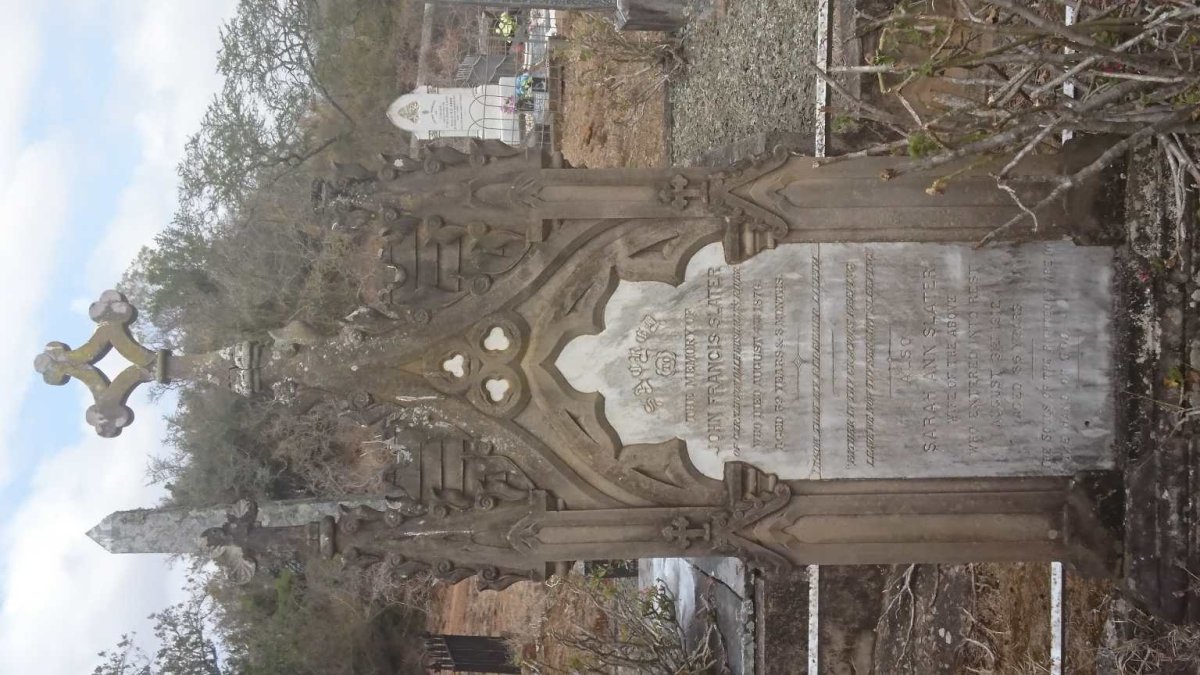 SLATER John Francis 1816-1876 &amp; Sarah Ann BLAND 1826-1912