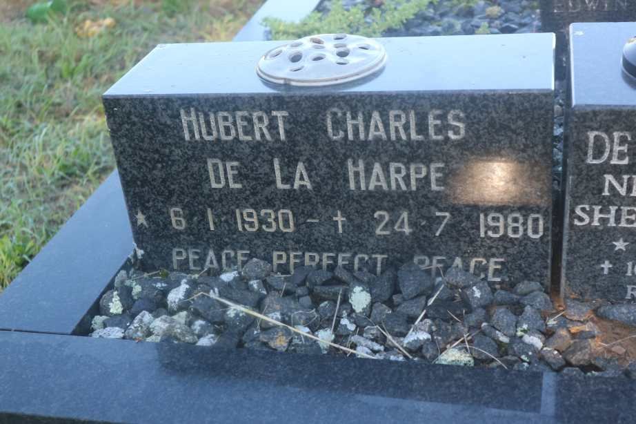 VEALL Alice nee GUSH 1916-1981 :: DE LA HARPE Hubert Charles 1930-1980 &amp; Sheila Anne GUSH 1934-2002