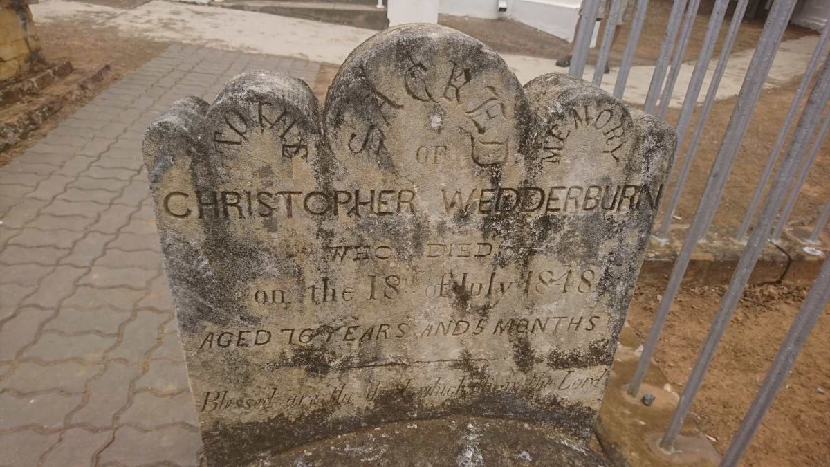 WEDDERBURN Christopher -1848
