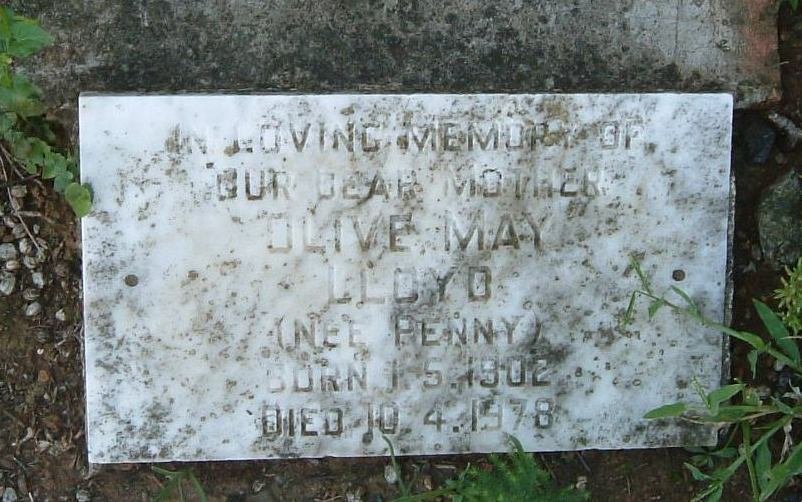 LLOYD Olive May nee PENNY 1902-1978