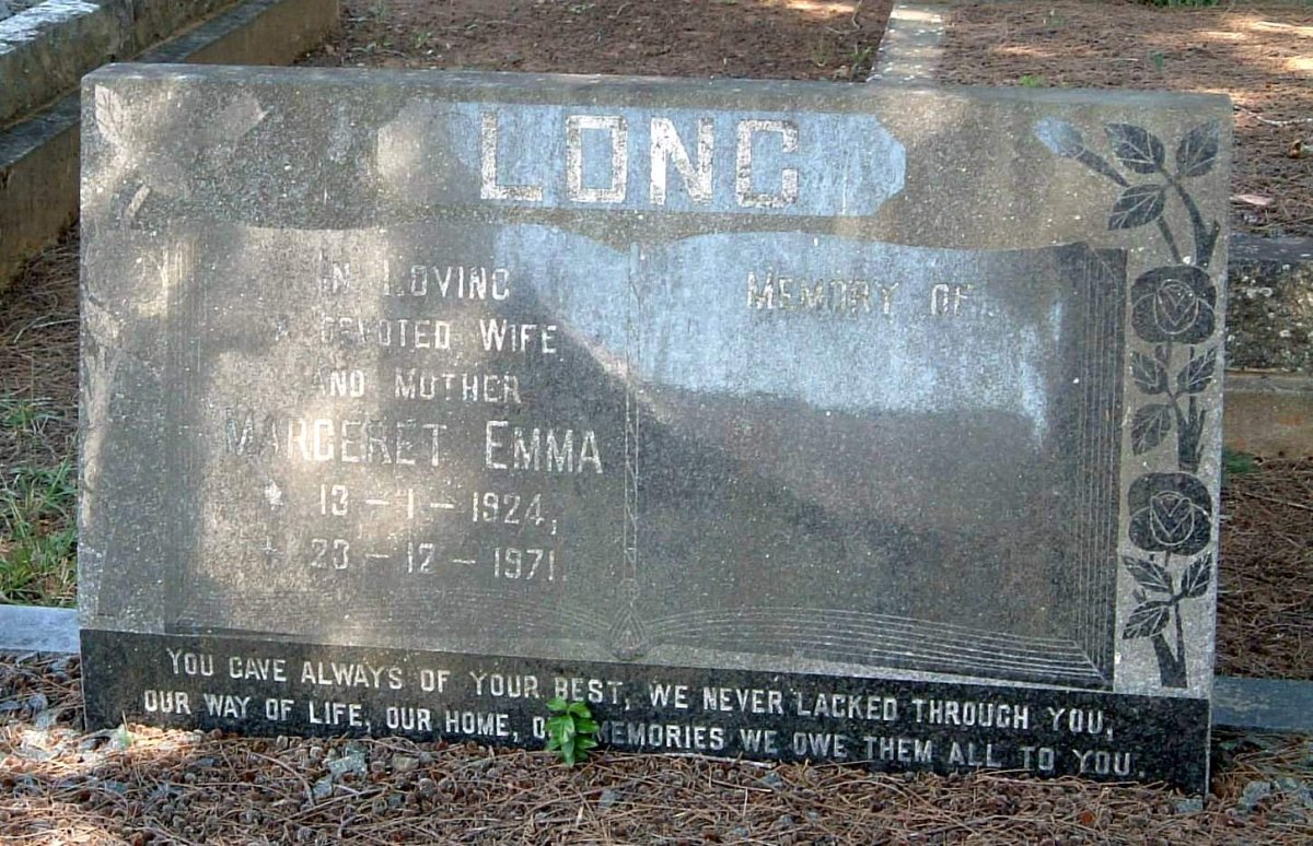 LONG Margaret Emma 1924-1971