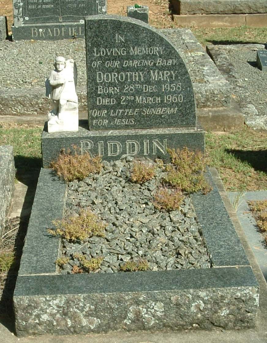 RIDDIN Dorothy Mary 1958-1960