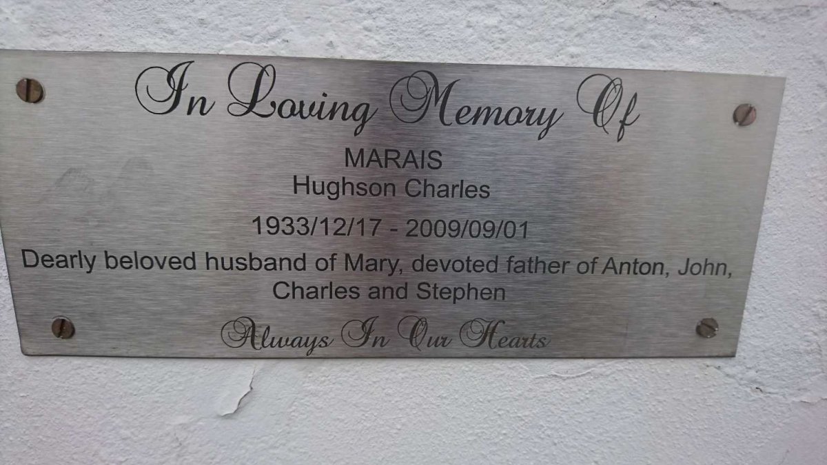MARAIS Hughson Charles 1933-2009