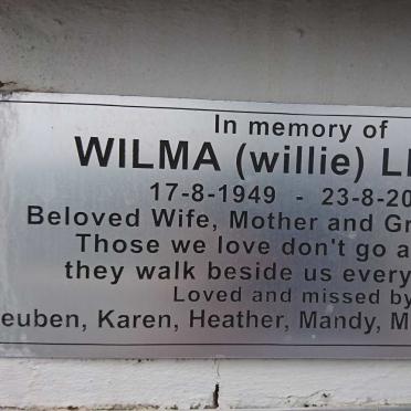 LEACH Wilma 1949-2015