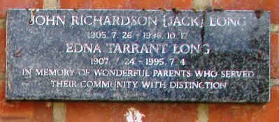 LONG John Richardson 1905-1996 &amp; Edna Tarrant 1907-1995