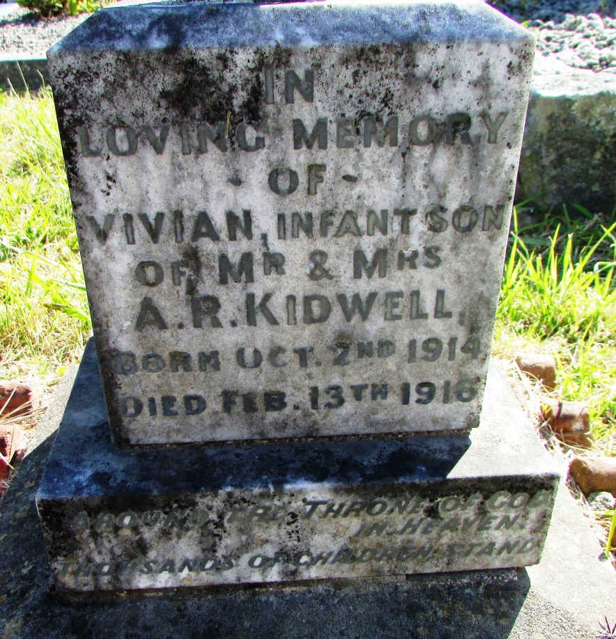 KIDWELL Vivian 1914-1916