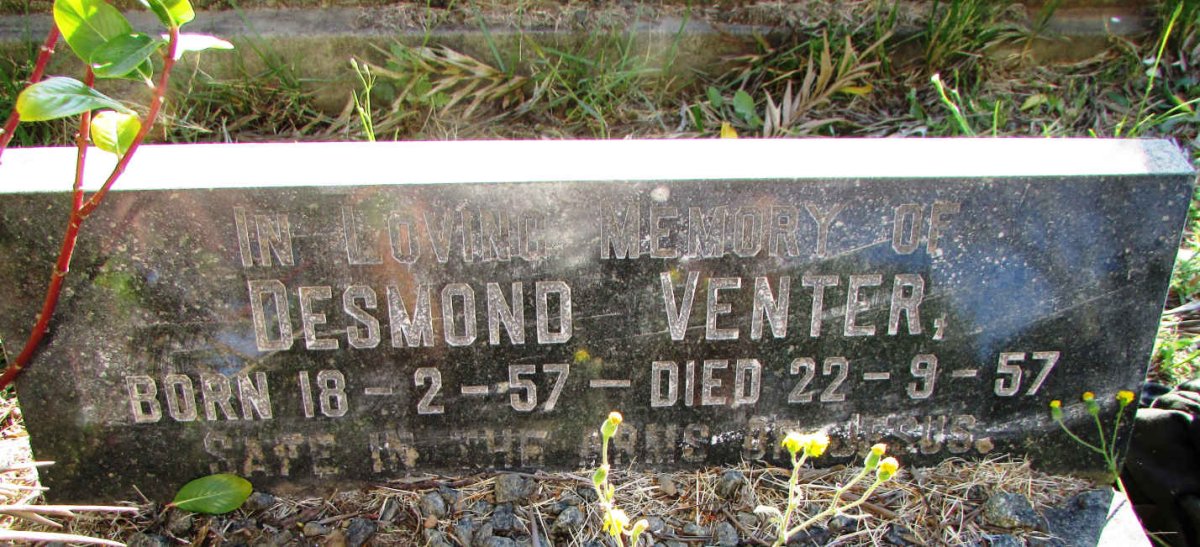 VENTER Desmond 1957-1957