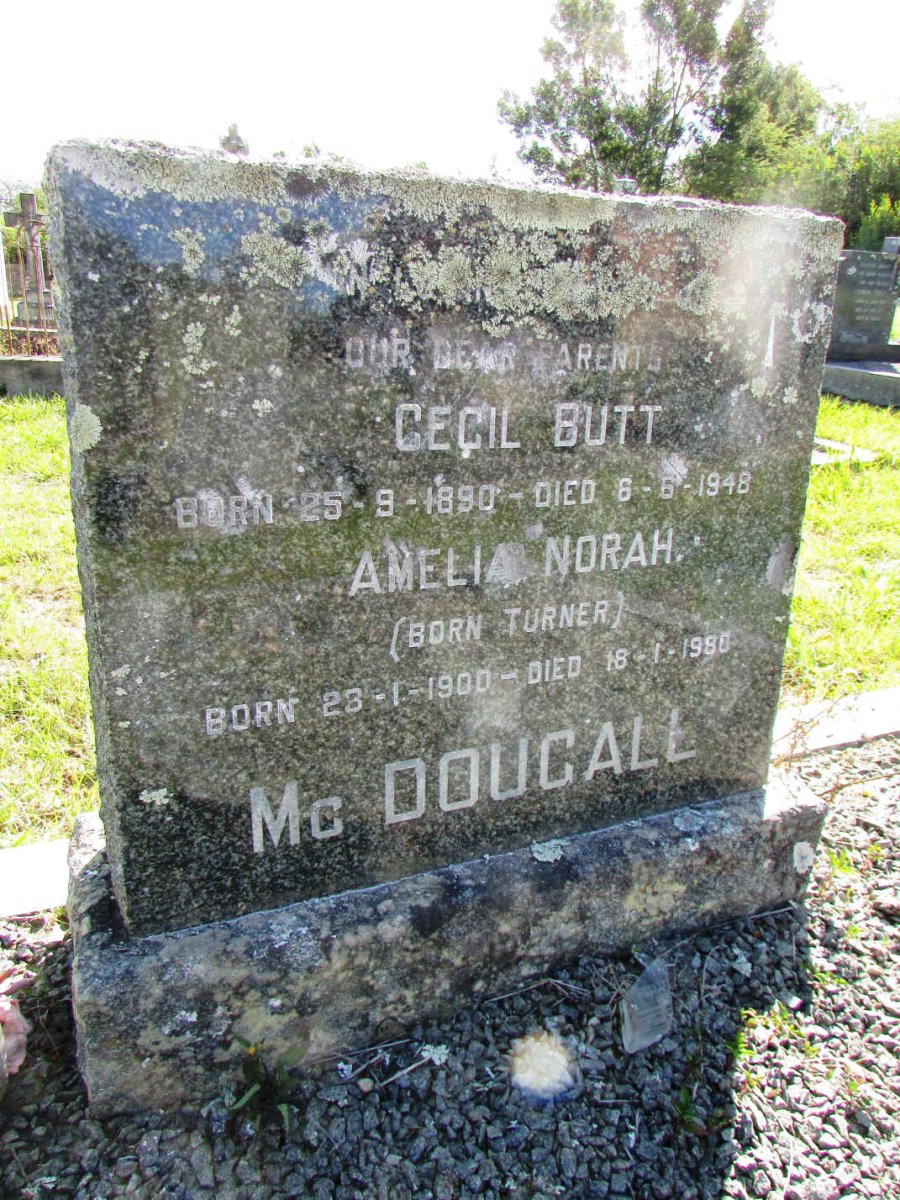McDOUGALL Cecil Butt 1890-1948 &amp; Amelia Norah TURNER 1900-1980