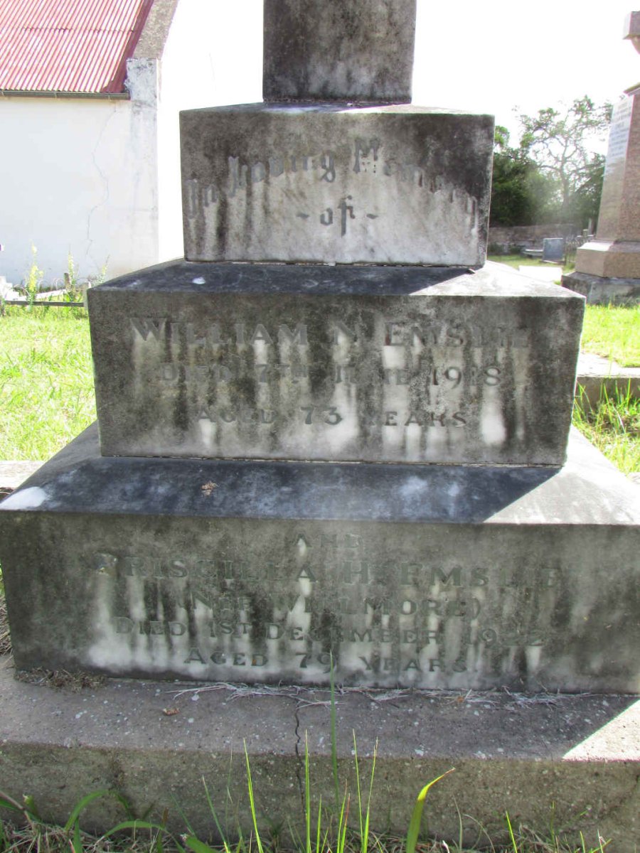 EMSLIE William N. -1918 &amp; Priscilla H. WILLMORE -1922