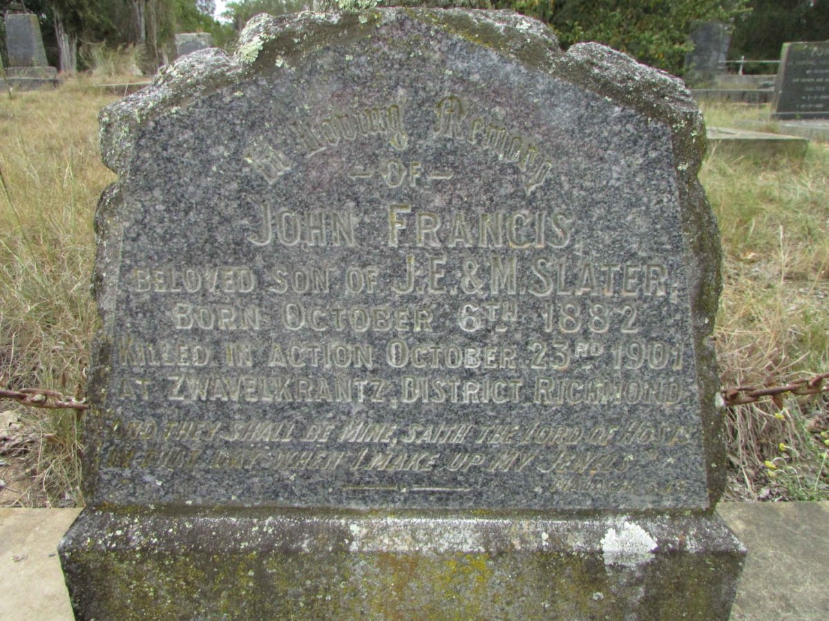 SLATER John Francis 1882-1901
