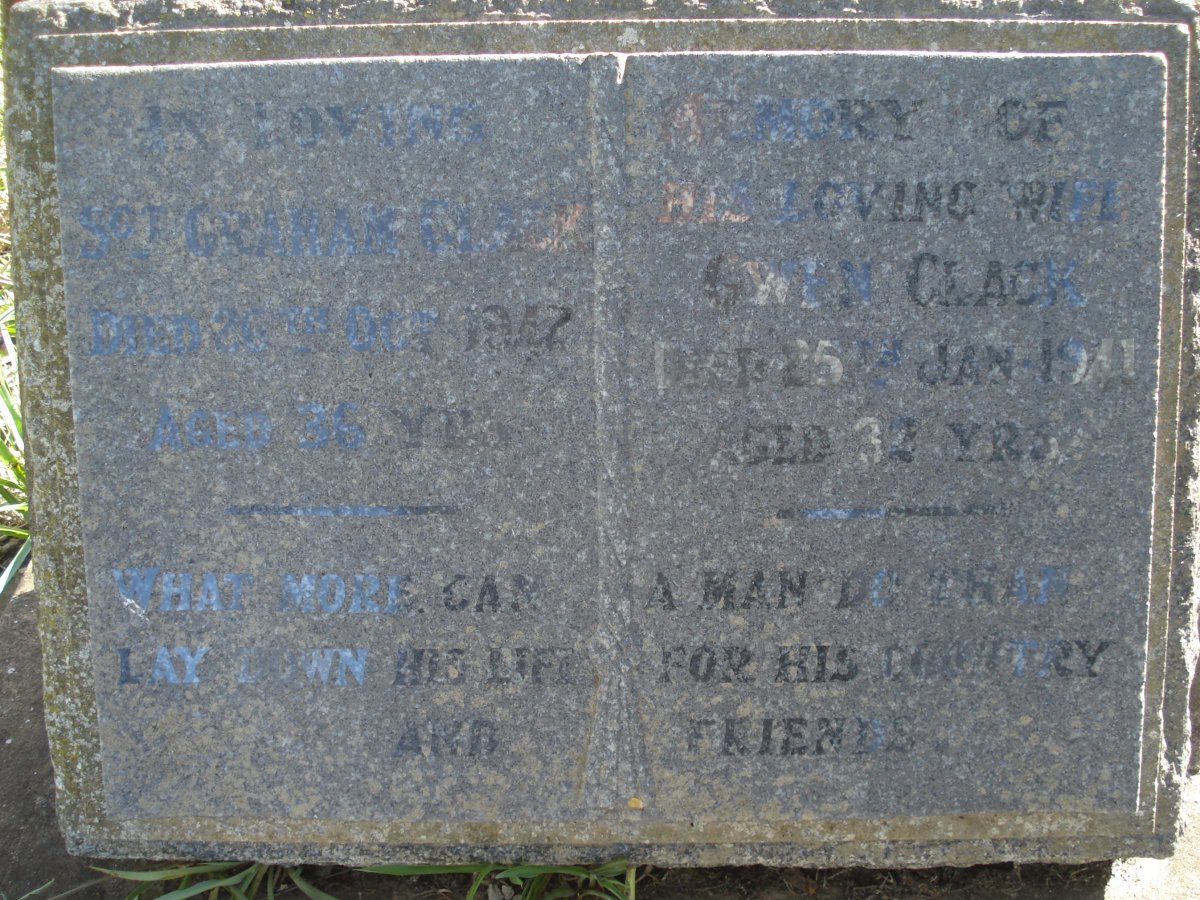CLACK Graham -1942 &amp; Gwen -1941