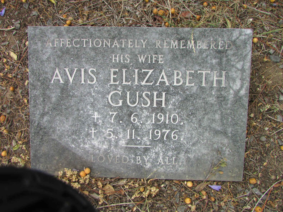 GUSH G.R. Granger 1901-1970 &amp; Avis Elizabeth 1910-1976