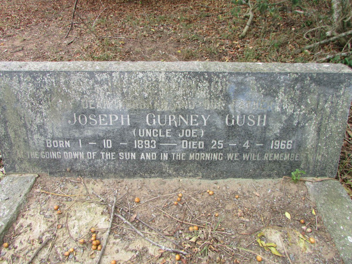 GUSH Joseph Gurney 1893-1966