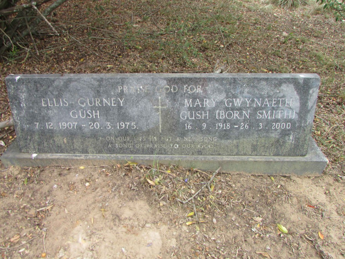 GUSH Ellis Gurney 1907-1975 &amp; Mary Gwynaeth SMITH 1918-2000