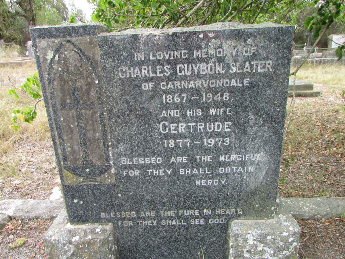 SLATER Charles Guybon 1867-1948 &amp; Gertrude 1877-1973