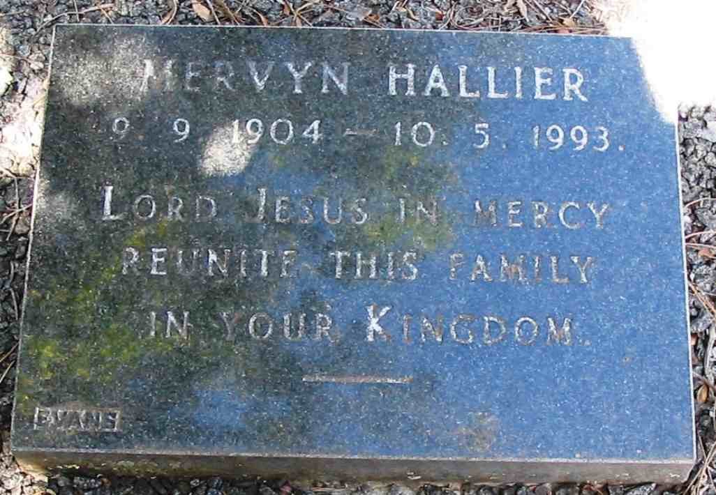HALLIER Mervyn 1904-1993