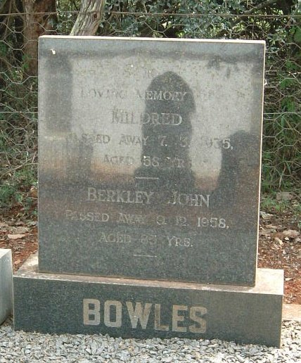 BOWLES Berkley John -1958 &amp; Mildred -1935