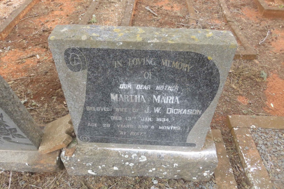 DICKASON Martha Maria -1934