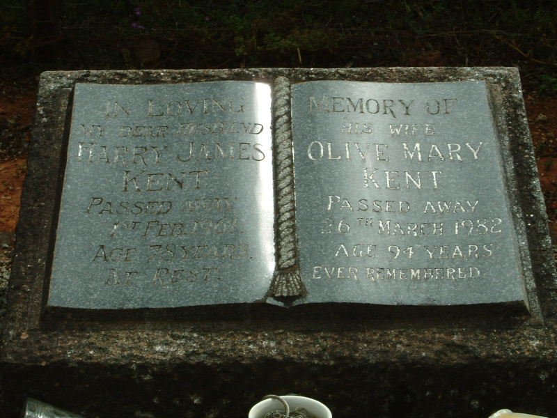 KENT Harry James :: KENT Olive Mary -1982