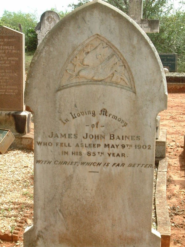 BAINES James John -1902
