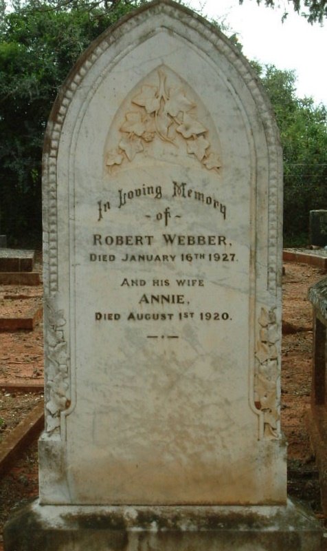 WEBBER Robert -1927 :: WEBBER Annie -1920