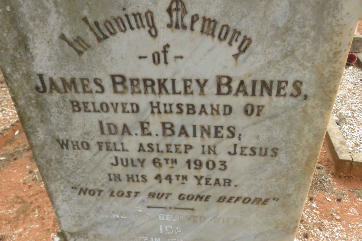 BAINES James Berkley -1903 &amp; Ida -1945