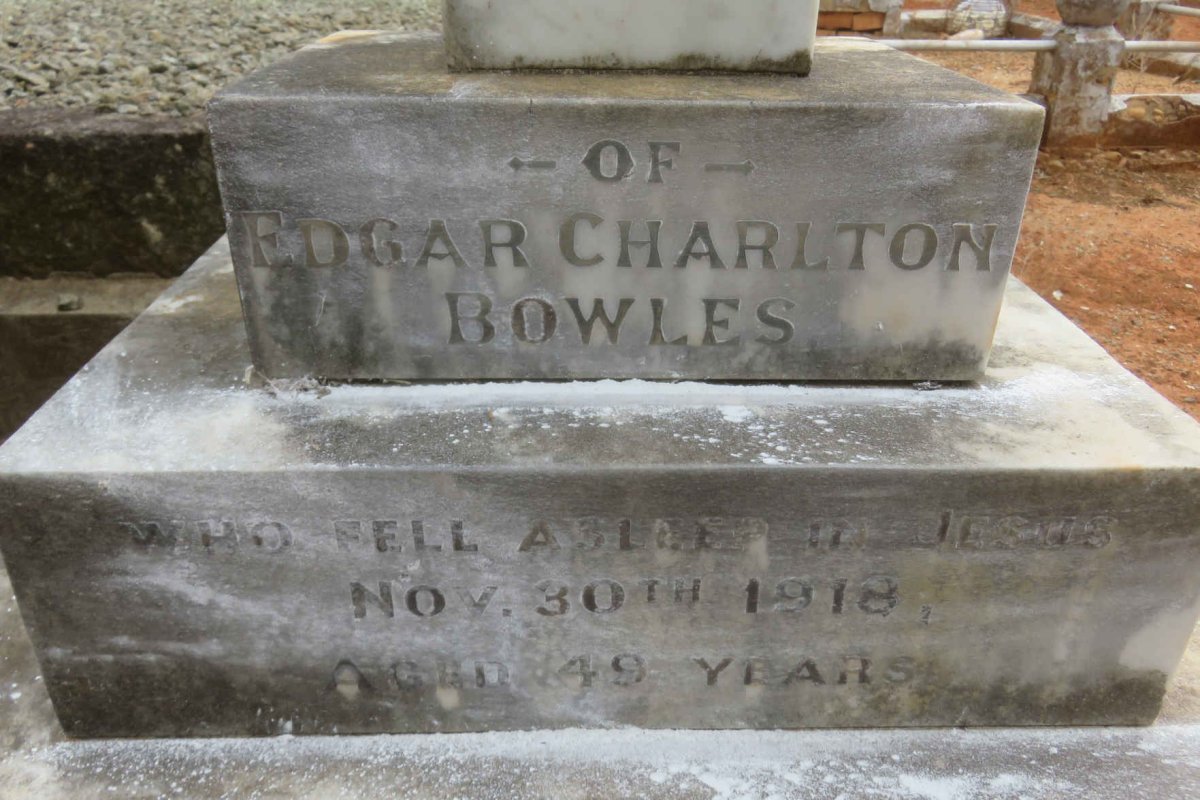 BOWLES Edgar Charlton -1918