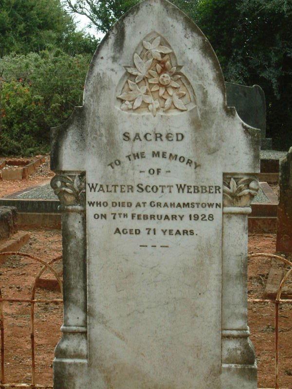 WEBBER Walter Scott -1928