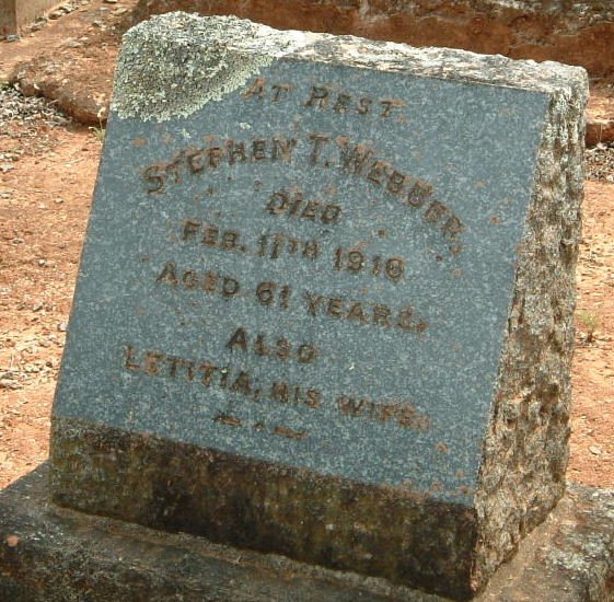 WEBBER Stephen T. -1916 &amp; Letitia