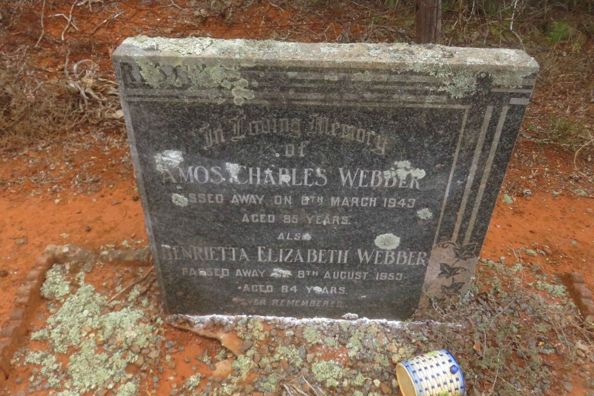 WEBBER Amos Charles -1943 &amp; Henrietta Elizabeth -1953