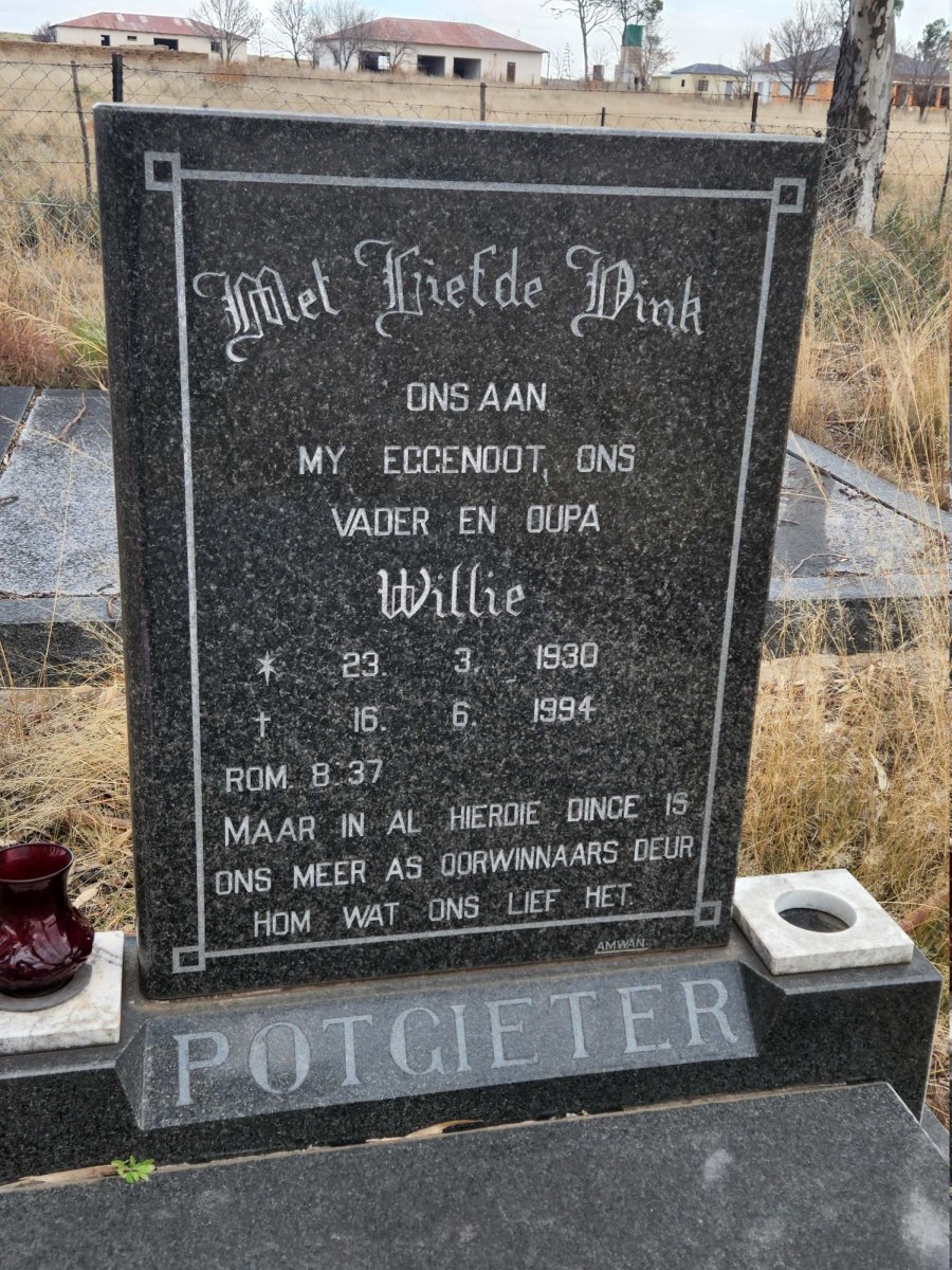 POTGIETER Willem Frederik 1930-1994