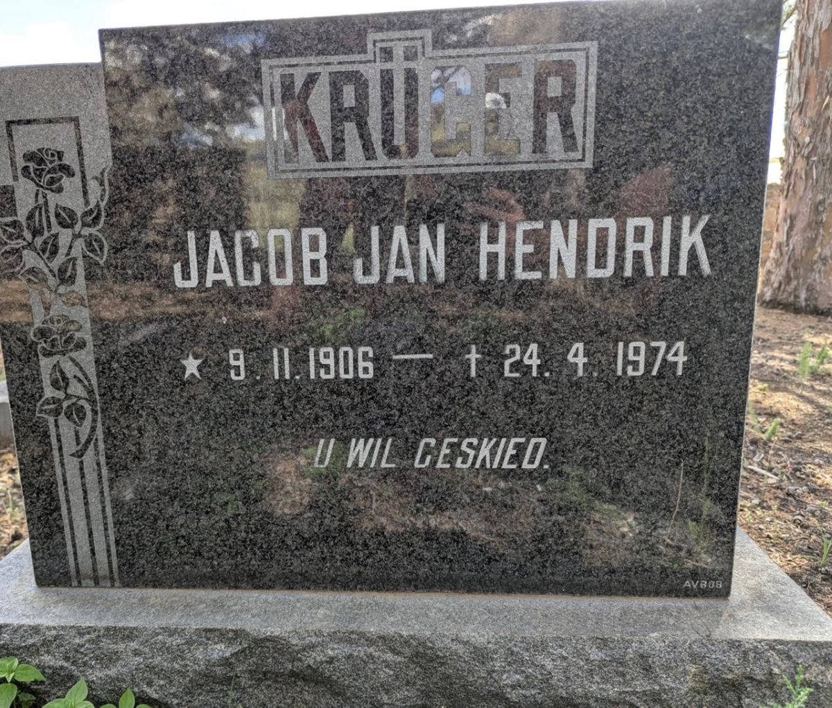 KRUGER Jacob Jan Hendrik 1906-1974