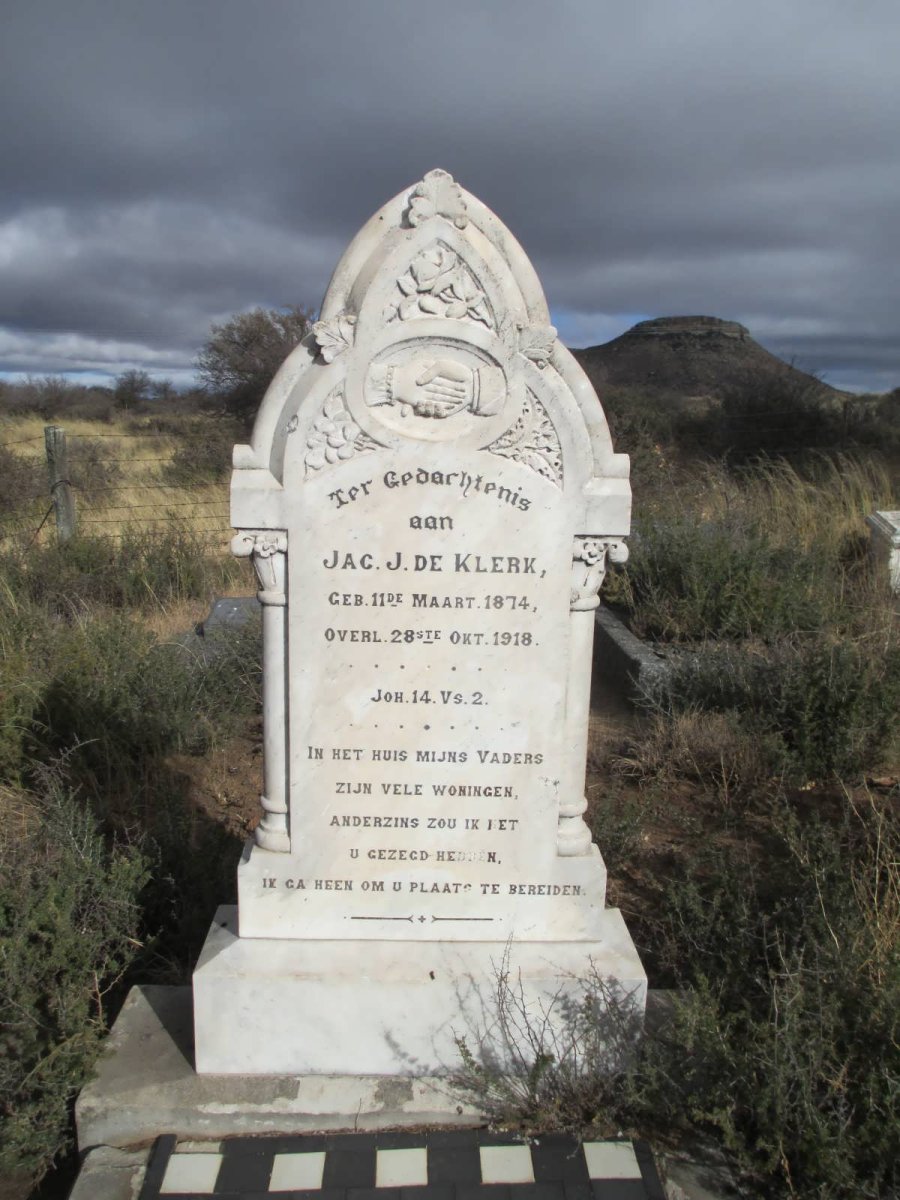 KLERK Jac. J., de 1874-1918