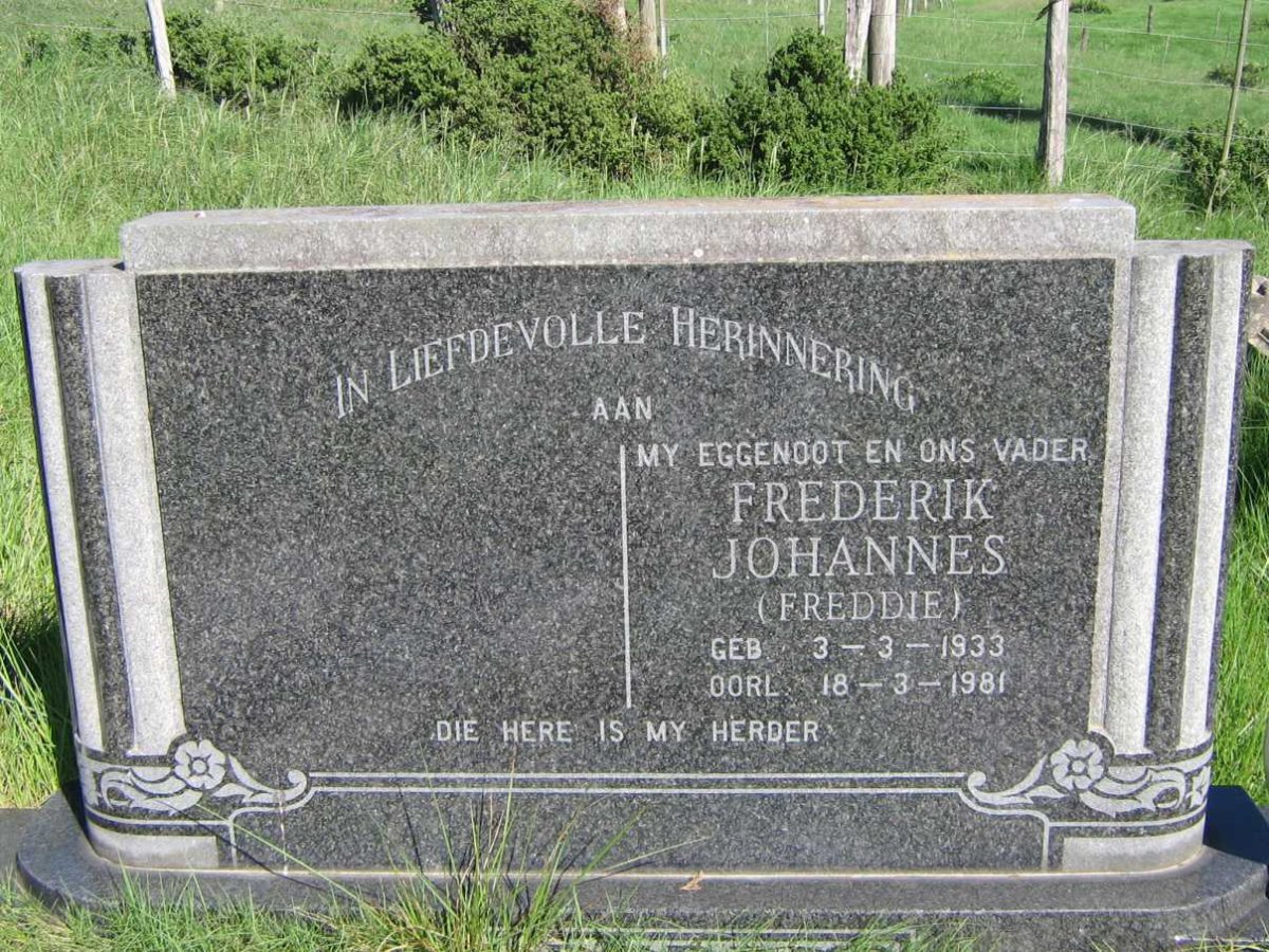 SCHEEPERS Frederik Johannes 1933-1981