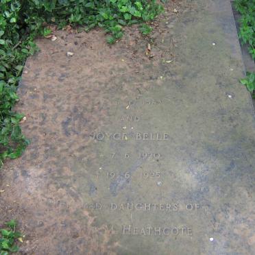 HEATHCOTE Esme Helen 1913-1982 :: HEATHCOTE Joyce Belle 1920-1925