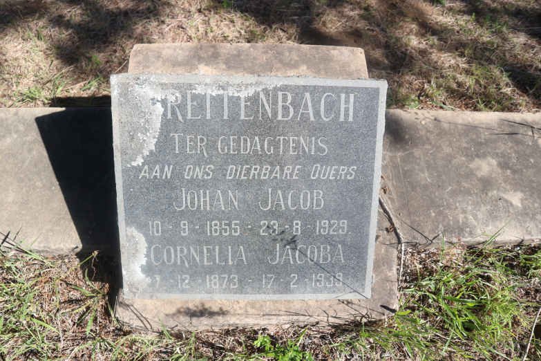 BREITENBACH Johan Jacob 1855-1929 &amp; Cornelia Jacoba 1873-1939