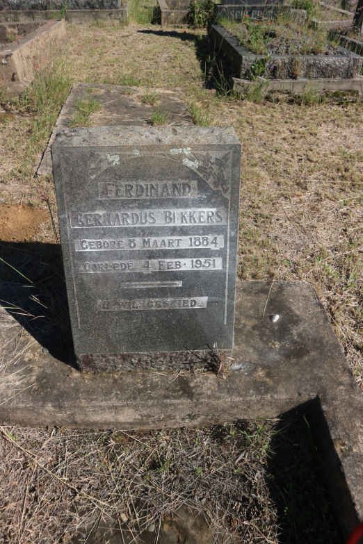 BIKKERS Ferdinand Gerhardus 1884-1951