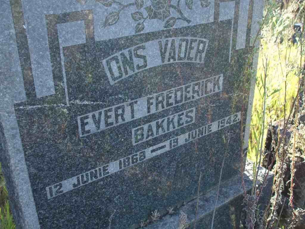 BAKKES Evert Frederick 1868-1942