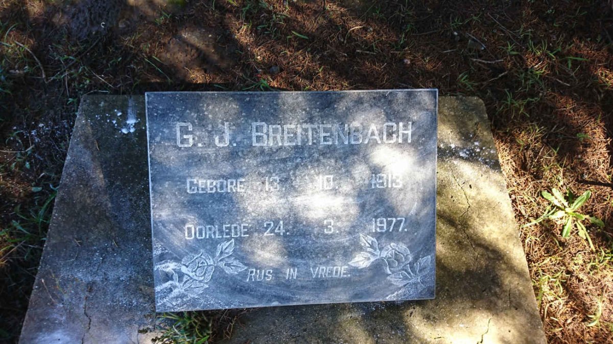 BREITENBACH G.J. 1913-1977