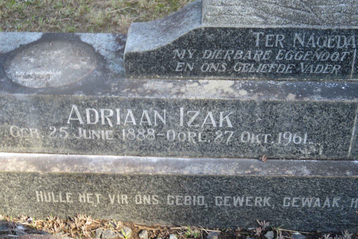 BAKKES Adriaan Izak 1888-1961 &amp; Susanna Johanna OOSTHUIZEN 1892-1968