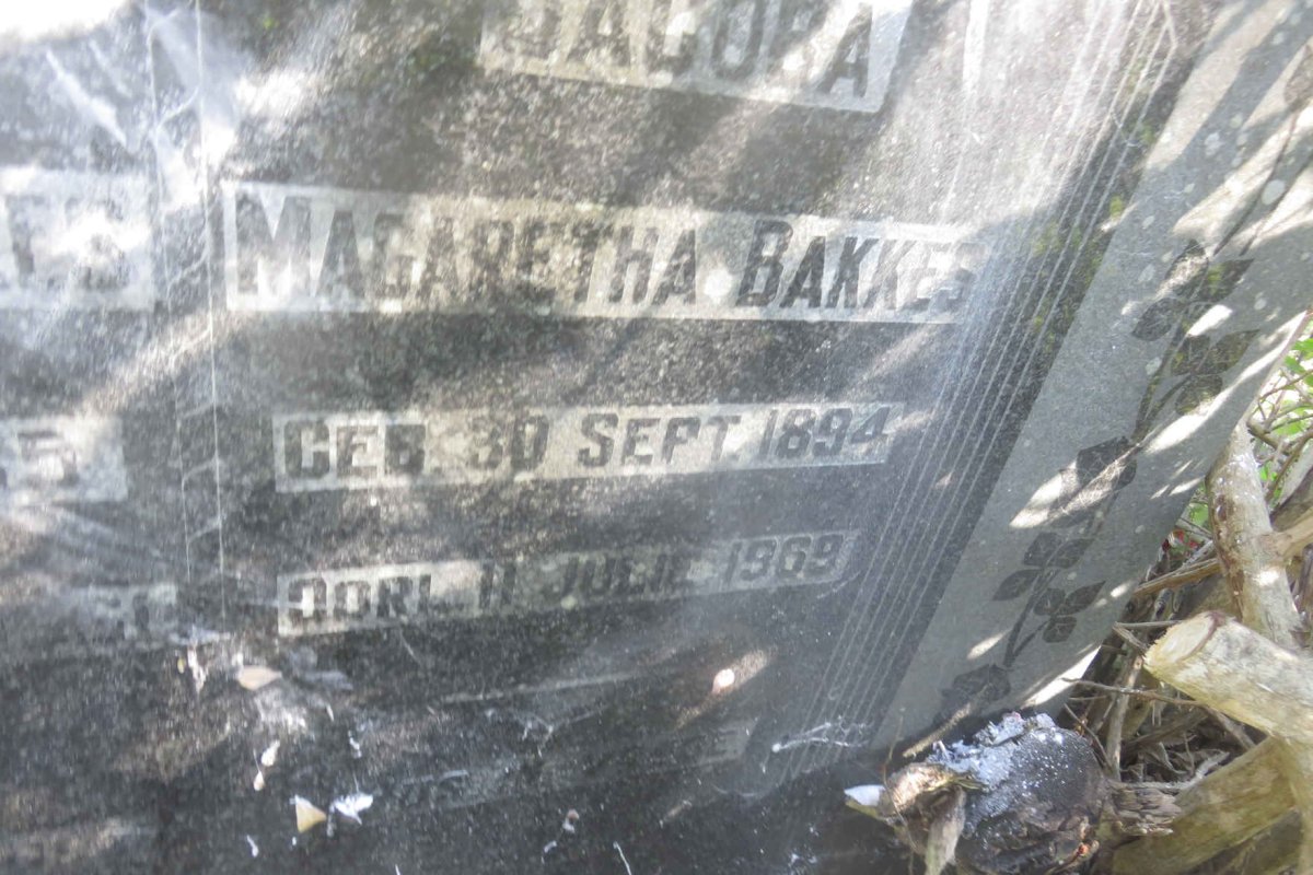 BAKKES Vallentyn 1885-1961 &amp; Jacoba Magaretha 1894-1969