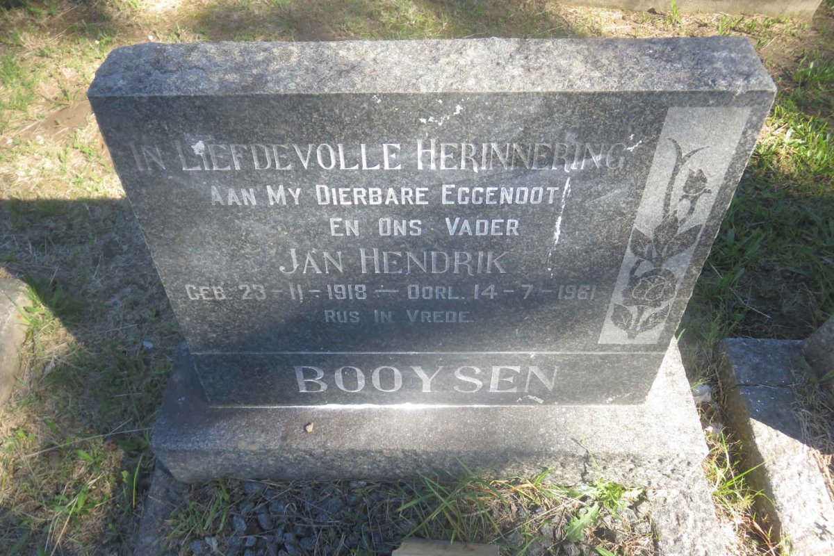 BOOYSEN Jan Hendrik 1918-1961