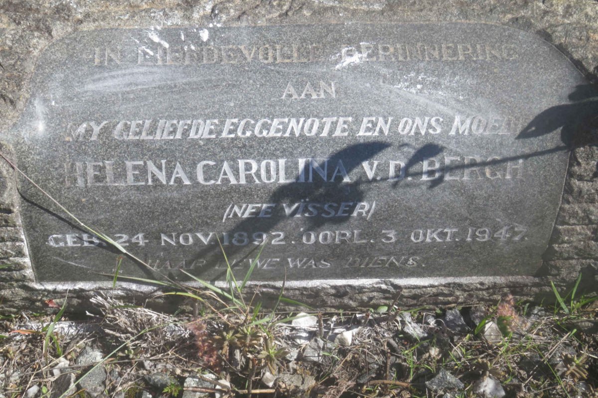 BERGH Helena Carolina, v.d. nee VISSER 1892-1947