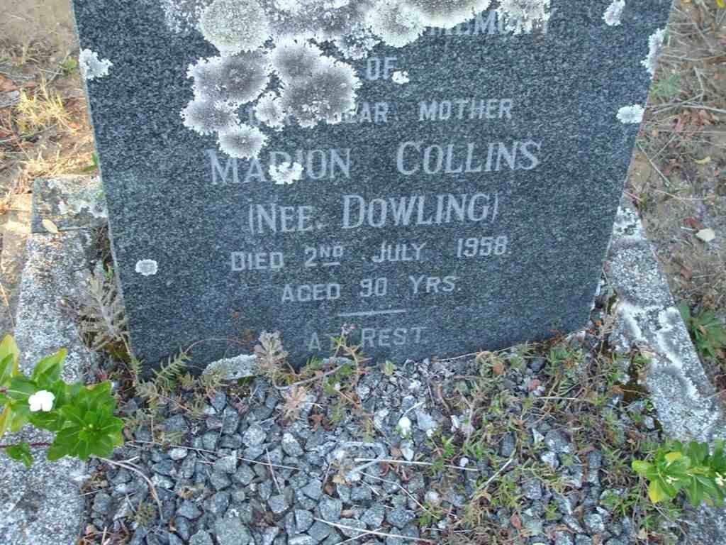 COLLINS Marion nee DOWLING  -1958