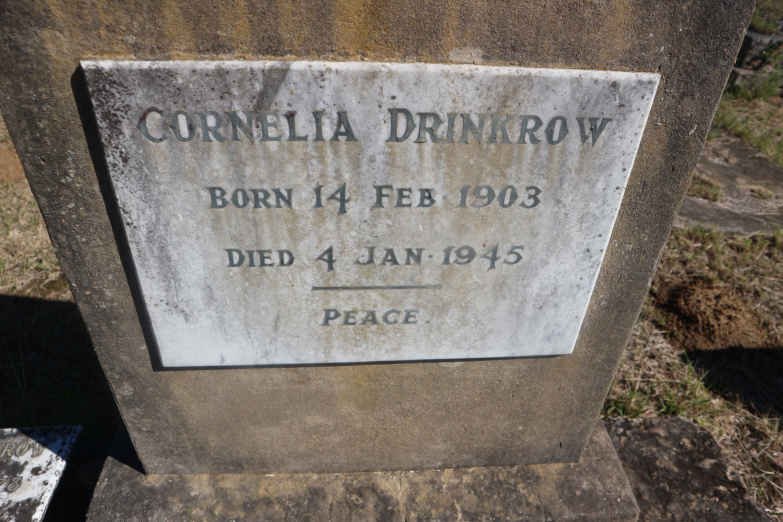 DRINKROW Cornelia 1903-1945