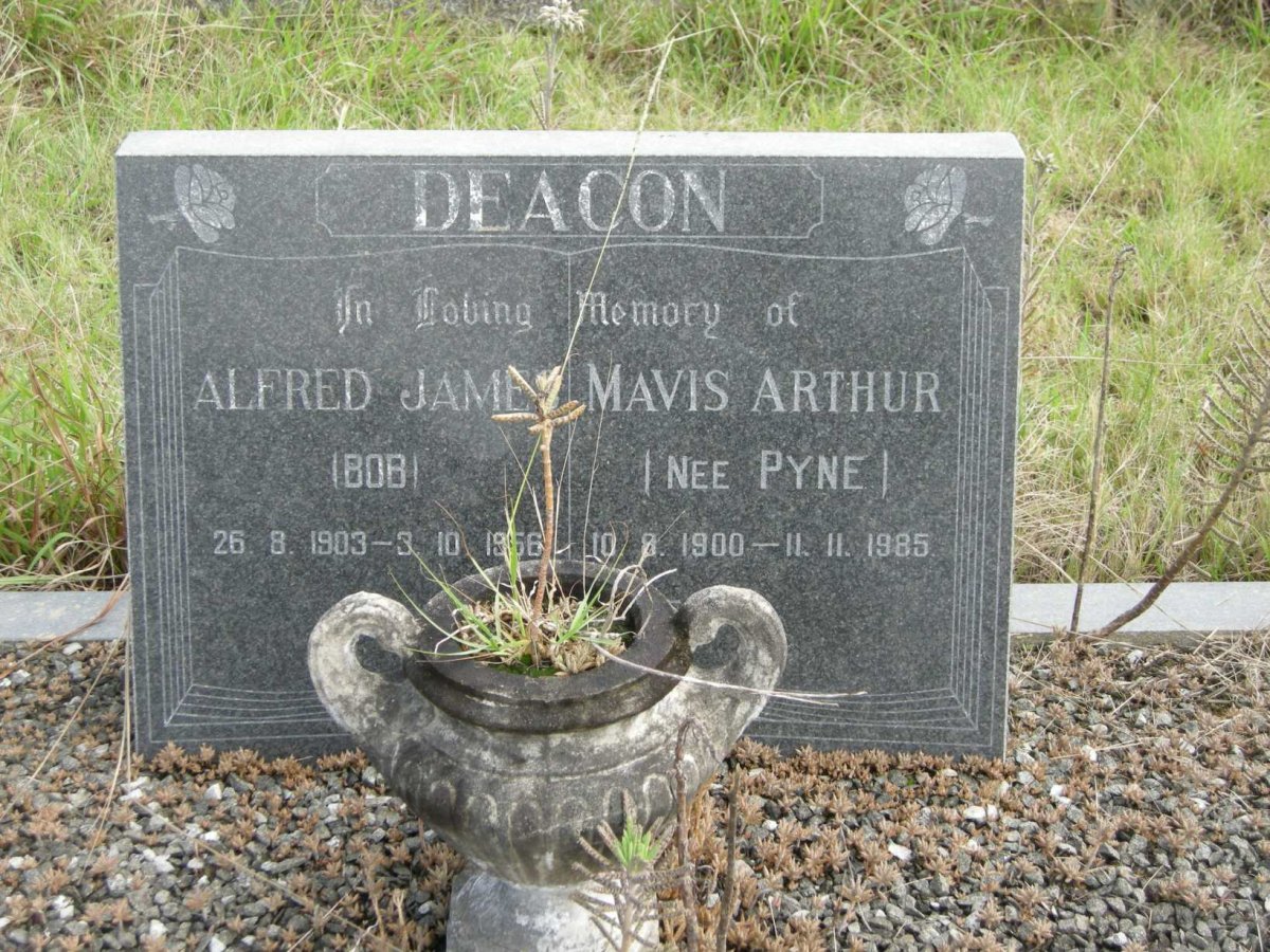 DEACON Alfred James 1903-1956 &amp; Mavis Arthur PYNE 1900-1985