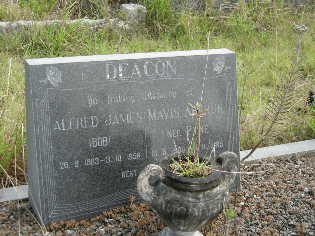 DEACON Alfred James 1903-1956 &amp; Mavis Arthur PYNE 1900-1985