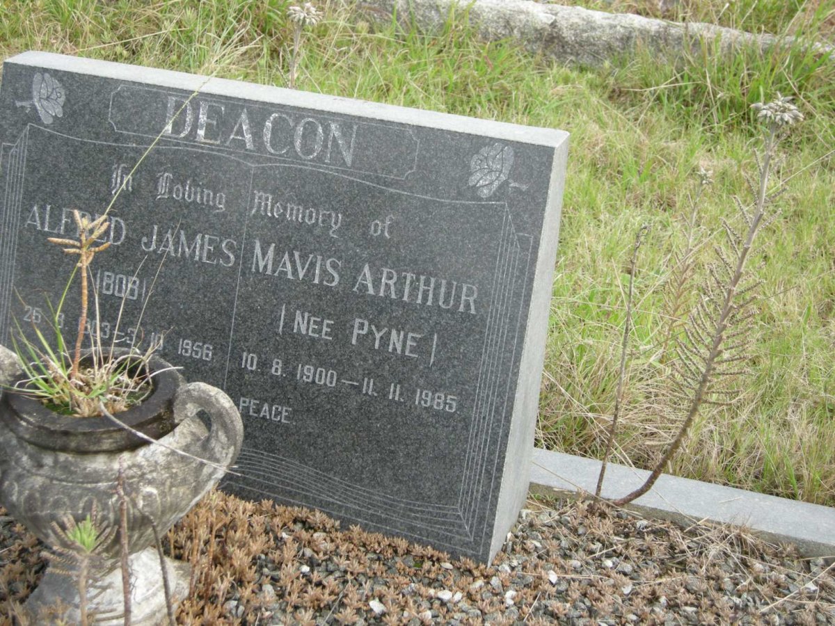 DEACON Alfred James 1903-1956 &amp; Mavis Arthur PYNE 1900-1985