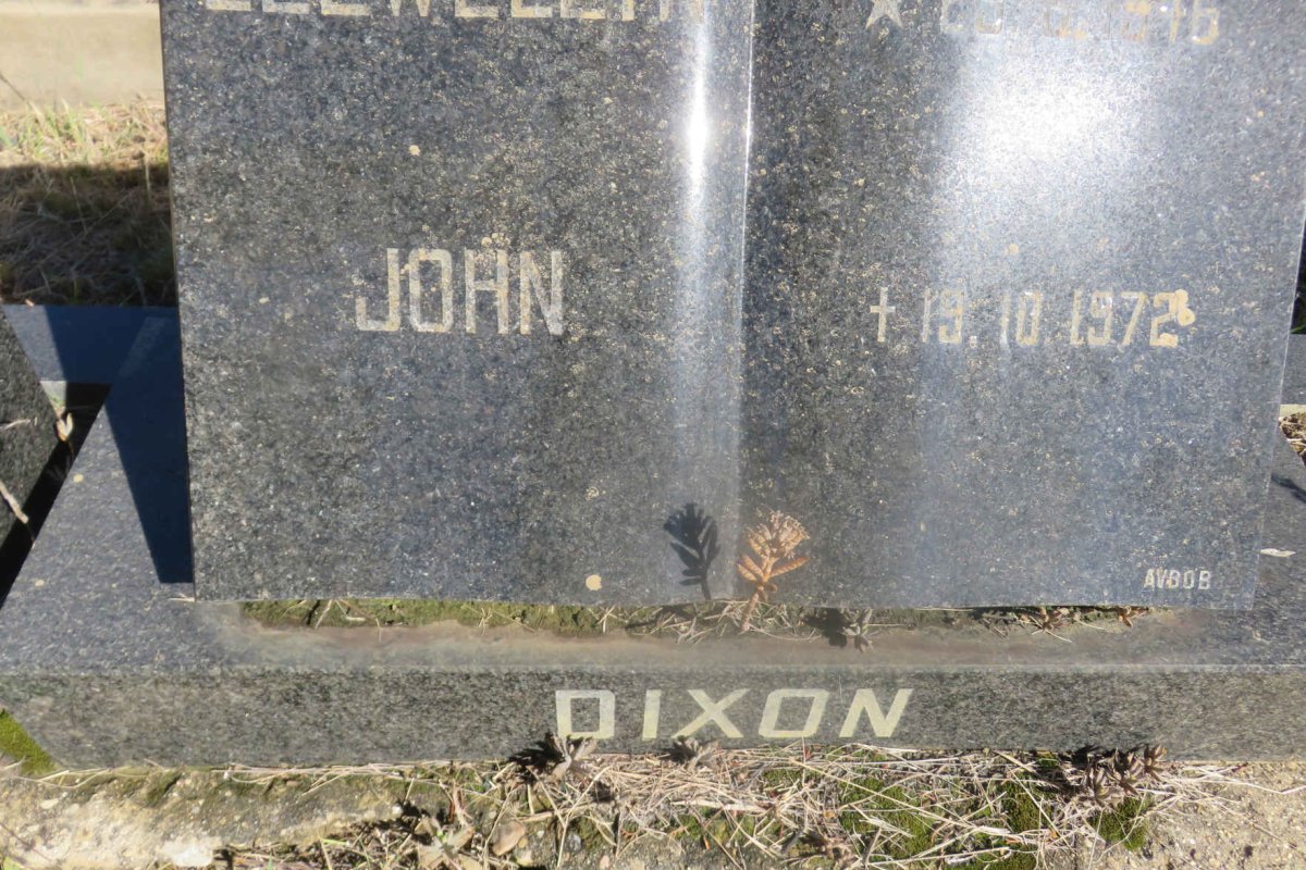 DIXON Llewellyn John 1946-1972