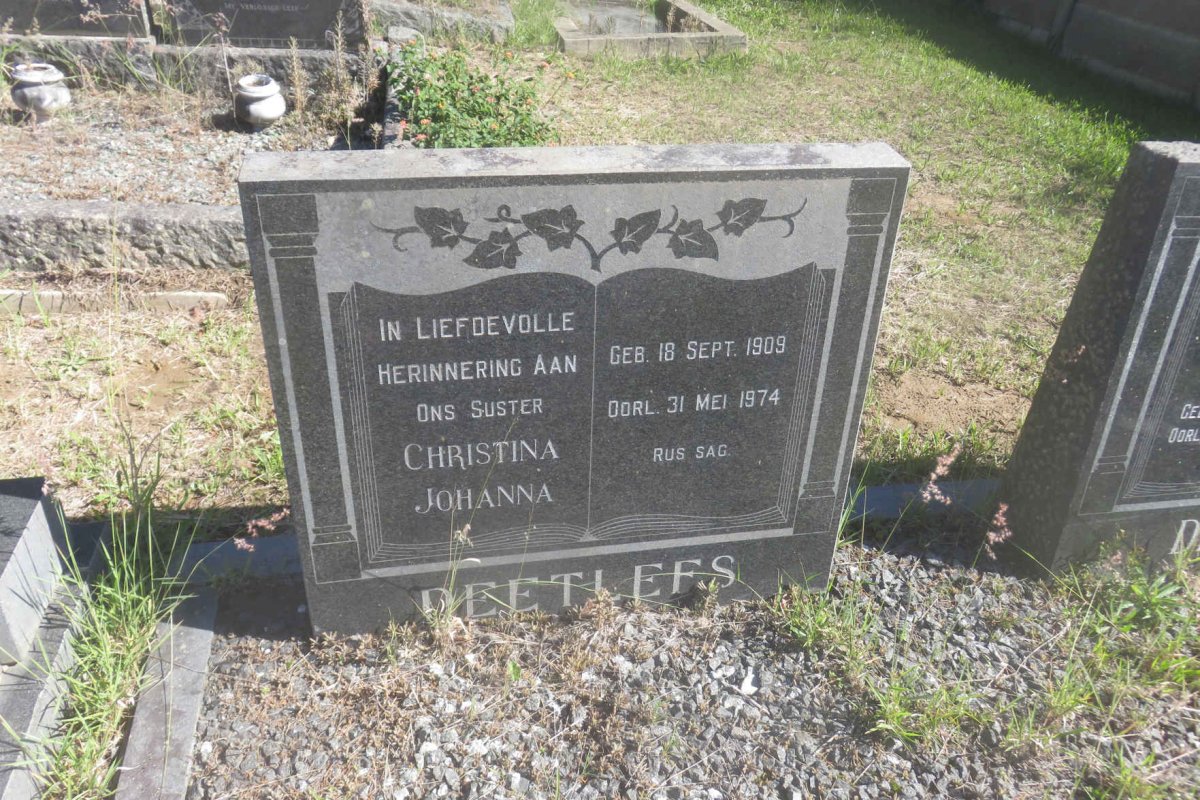 DEETLEFS Christina Johanna 1909-1974